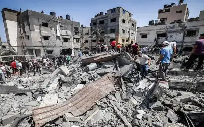 غزة: إسرائيل قصفت مخيم النصيرات 63