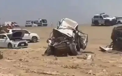 حادث طريق الرين.. 4 وفيات و19
