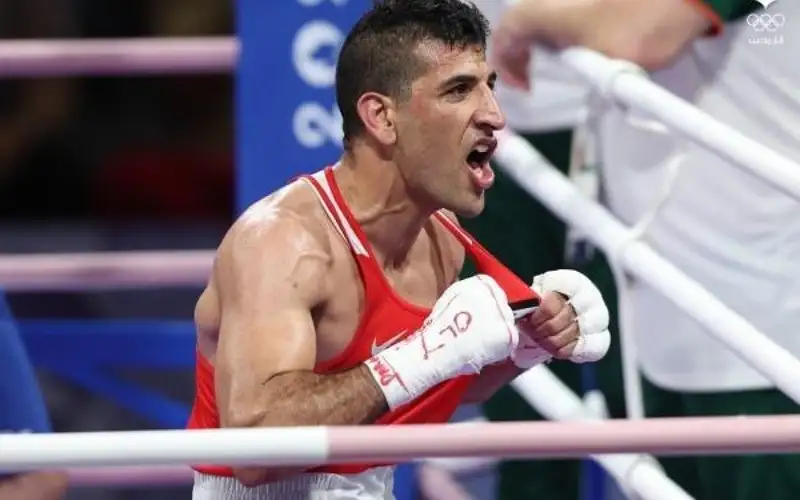 الملاكم الاردني عبادة الكسبة يودع الأولمبياد