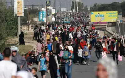 ربع مليون فلسطيني نزحوا في غزة