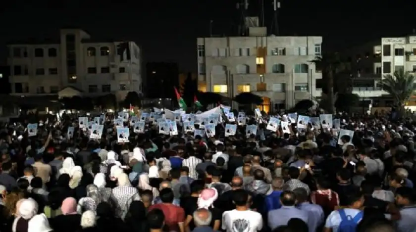أردنيون يتظاهرون احتجاجا على اغتيال اسماعيل