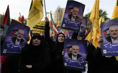 مراسم تشييع جثمان إسماعيل هنية في