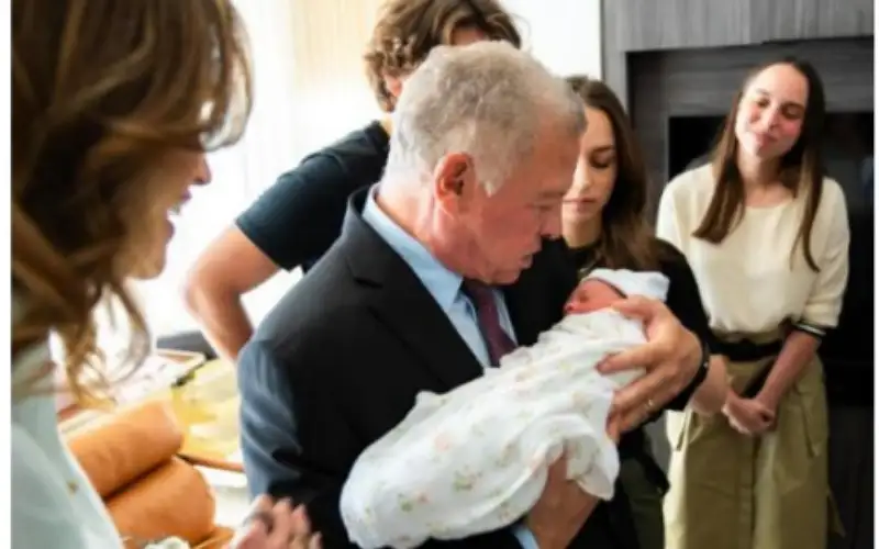 ولي العهد بمناسبة قدوم الأميرة إيمان: