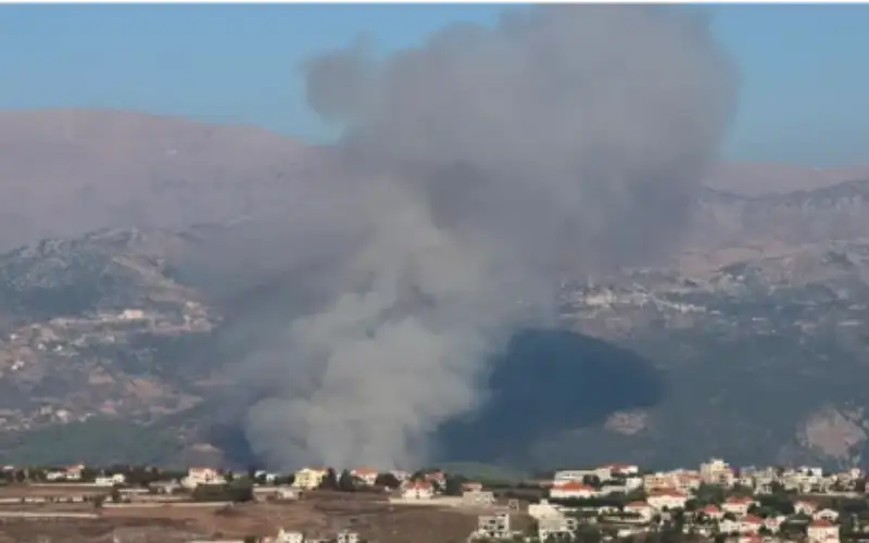 حرائق بصواريخ حزب الله ووزير إسرائيلي