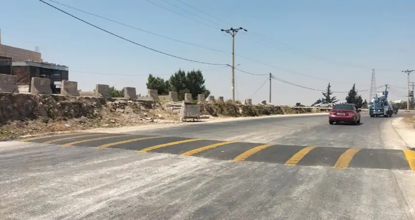 تأهيل منعطف الدفاع المدني في بلدة