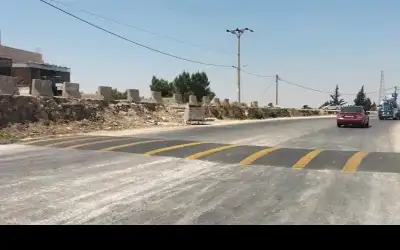 تأهيل منعطف الدفاع المدني في بلدة