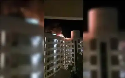 اصطدام مروع لهليكوبتر بفندق.. والخسائر كارثية