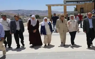 وزيرة الثقافة تتفقد مركزي عجلون وجرش
