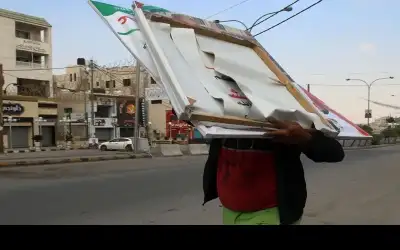 8740 لوحة دعائية انتخابية مخالفة أزالتها
