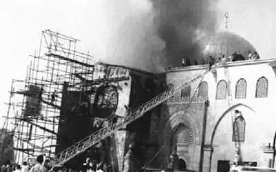 55 عاما على إحراق المسجد الأقصى