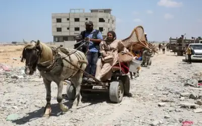 نزوح فلسطيني من مناطق جديدة شرق