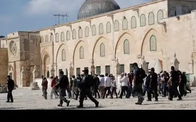 مستوطنون يقتحمون المسجد الأقصى وفرض قيود