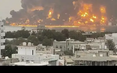 قصف إسرائيل ميناء الحديدة دمر 800