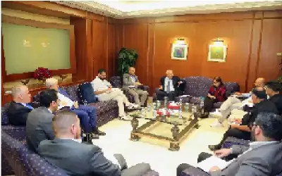 نقيب المهندسين يلتقي رئيس واعضاء مجلس