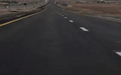 إنهاء الأعمال بمشروع صيانة الطريق الصحراوي