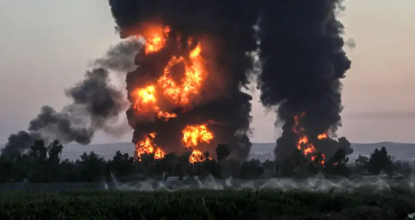 حرائق بشمال إسرائيل إثر اعتراض صواريخ