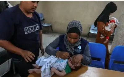 446 ألف طفل في غزة تلقوا