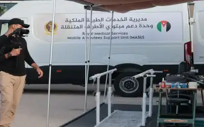 قافلة عيادات أردنية متنقلة ضمن مبادرة