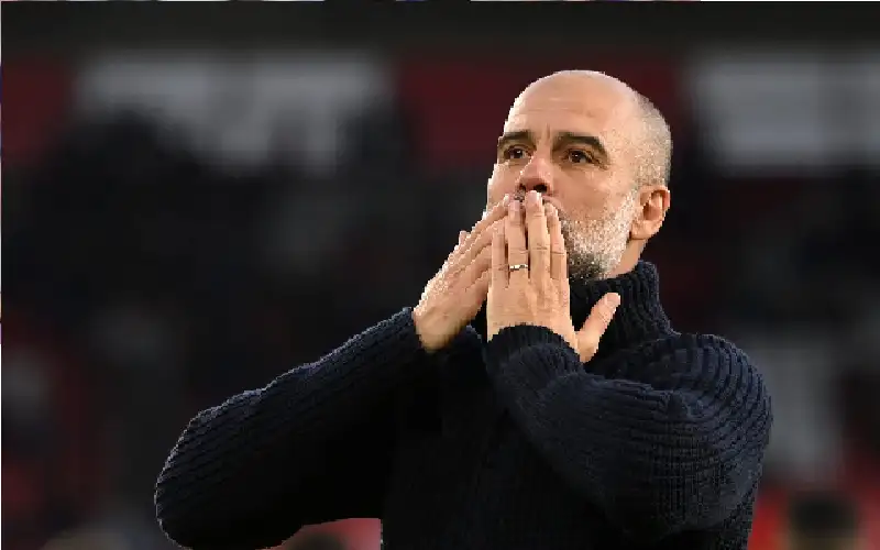 غوارديولا راض عن أداء مانشستر سيتي