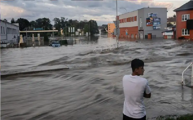 التشيك تشهد هطول أمطار غزيرة تفوق