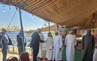 وفد من المهندسين يقدم التهاني لعشيرة