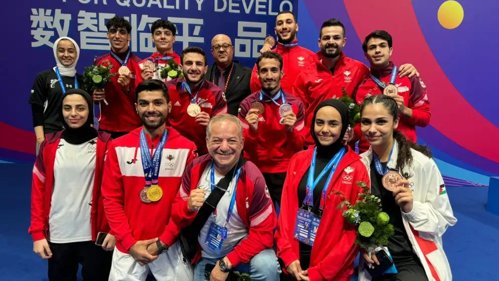 ذهبية وفضية و3 برونزيات حصيلة المنتخب