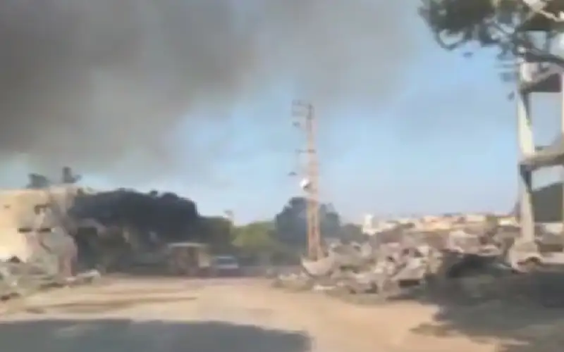 نزوح الاهالي جنوب لبنان فيديو وصور