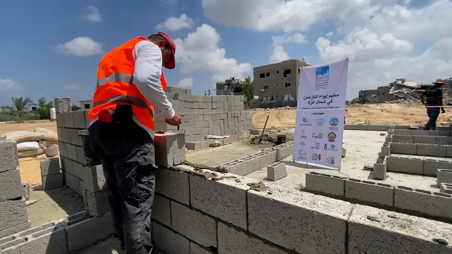 إعمار فلسطين: مشروع إنشاء مخيم لإيواء