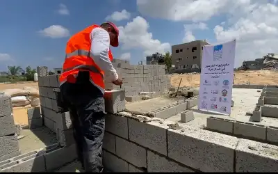 إعمار فلسطين: مشروع إنشاء مخيم لإيواء
