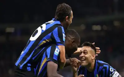 هاتريك تورام يقود إنتر للفوز على