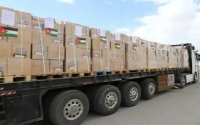 106 قوافل مساعدات بواقع 3577 شاحنة