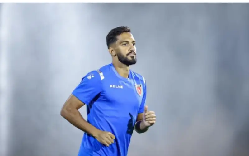 التعمري يتدرب منفردا مع النشامى