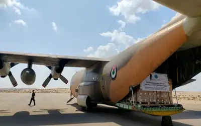 طائرة مساعدات أردنية تصل إلى بيروت