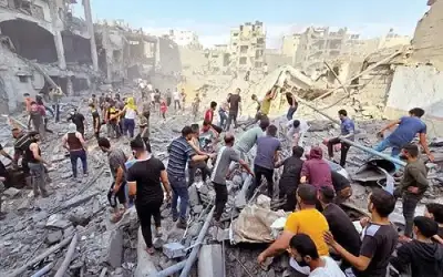 الاحتلال يمنع انتشال 75 شهيدا شمال