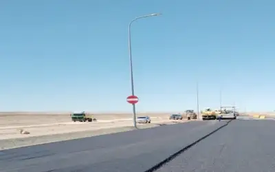 توسعة وتأهيل طريق معان الشيدية بطول