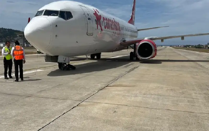 فيديو.. طائرة تركية تنجو من كارثة