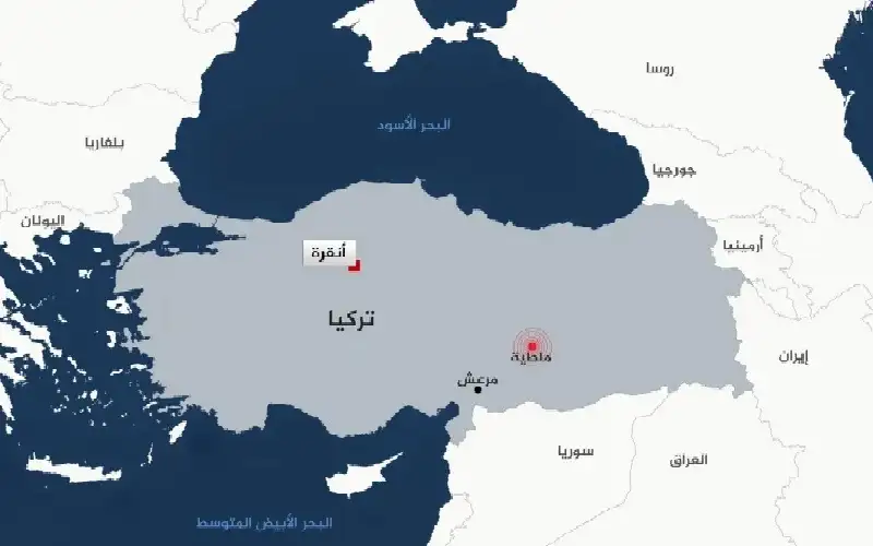 زلزال يضرب شرق تركيا ويشعر به