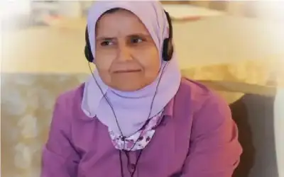 الزميلة سهير ابو رواق على سرير