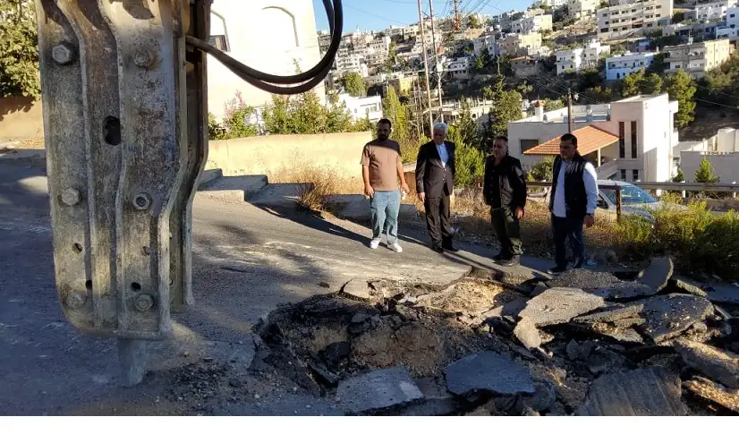 بلدية السلط تبدأ بتنفيذ مشروع تعديل