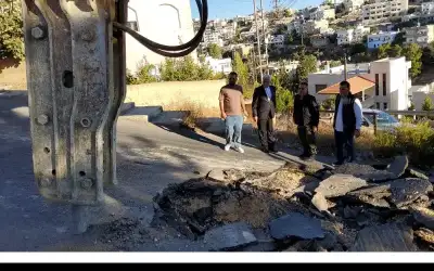 بلدية السلط تبدأ بتنفيذ مشروع تعديل
