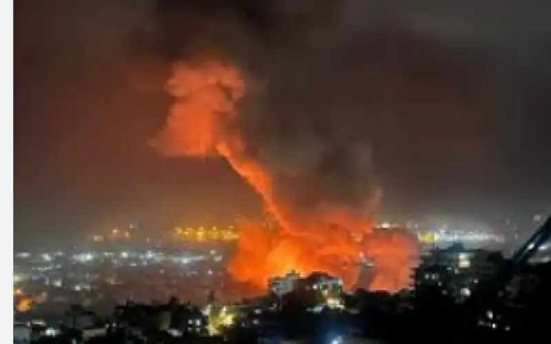 الاحتلال يجدد قصف الضاحية الجنوبية