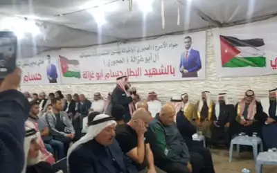 عشيرة الشهيد الجازي تقدم التهنئة بالشهيدين
