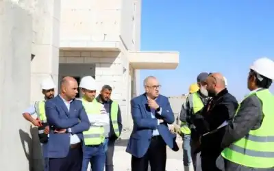 وزير الأشغال يتفقد مشروع إنشاء مركز