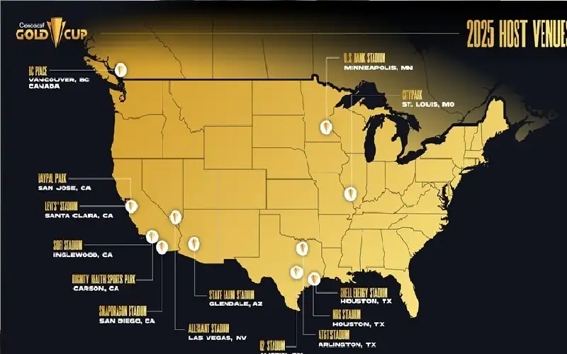 هيوستن تستضيف نهائي الكأس الذهبية لكرة