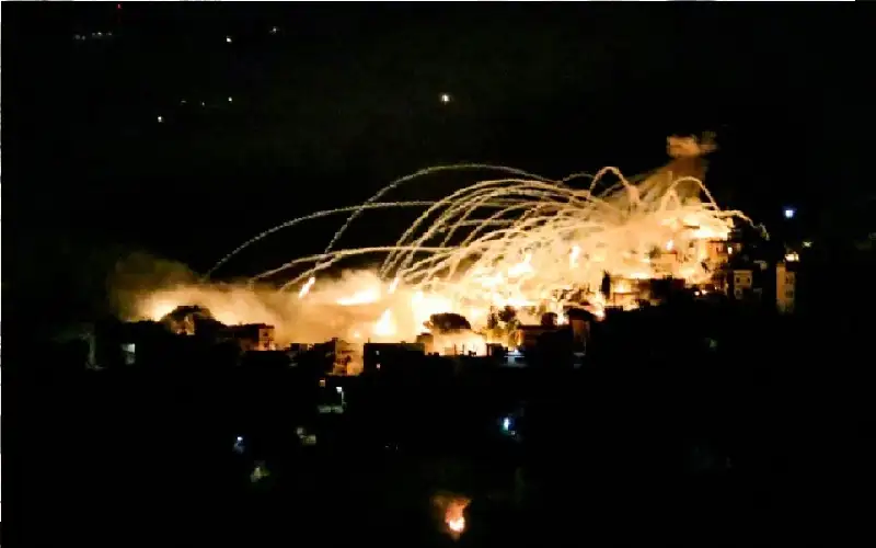 غارة اسرائيلية على مدينة بعلبك في