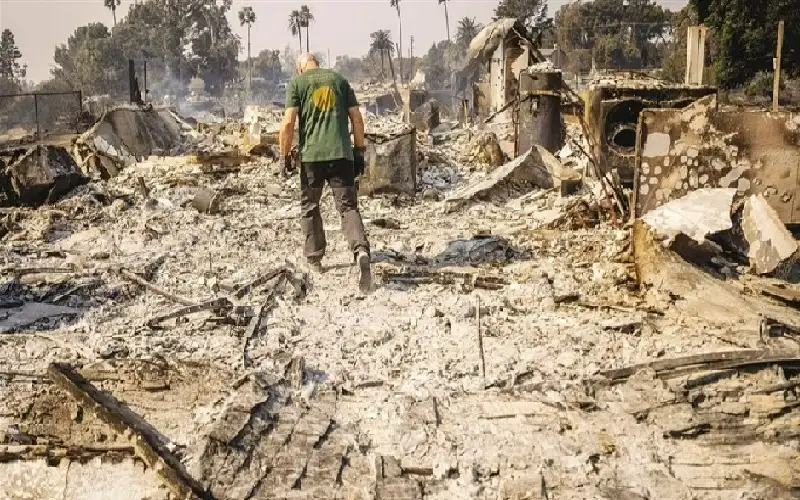 حريق غابات يلتهم 132 مبنى في