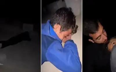 شاهد.. طفل يثير الاستغراب لدخوله المقبرة