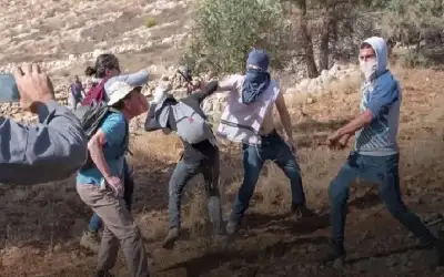 مستوطنون يتجمعون قرب عش غراب شرق