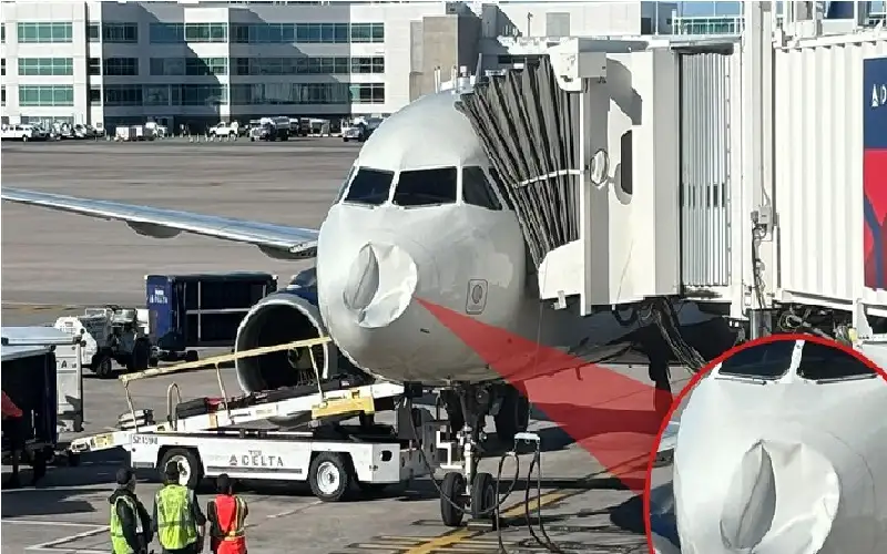 طائرة أمريكية تتعرض لأضرار بسبب مشكلة