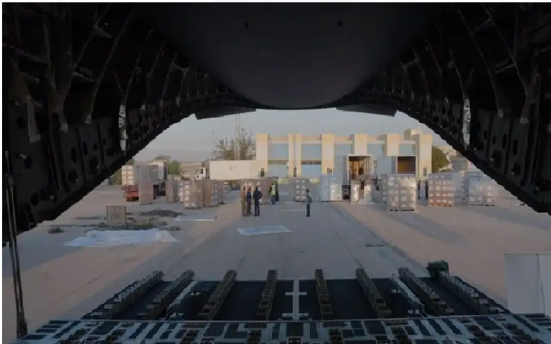 الهيئة الخيرية الأردنية تستقبل طائرة مساعدات